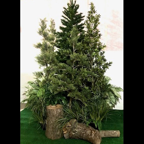 Rent-A-Woods Forest Grouping - Artificial Trees & Floor Plants - rent an artificial woods grouping Minnesota